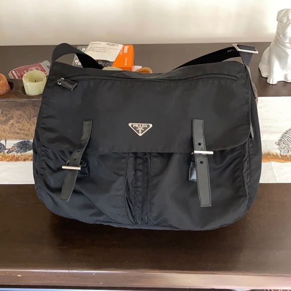 Prada Handbags - Stunning large nylon and leather Prada bag